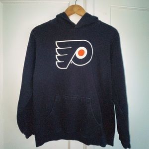 Philadelphia Flyers Vintage 90s Black Hoodie Small